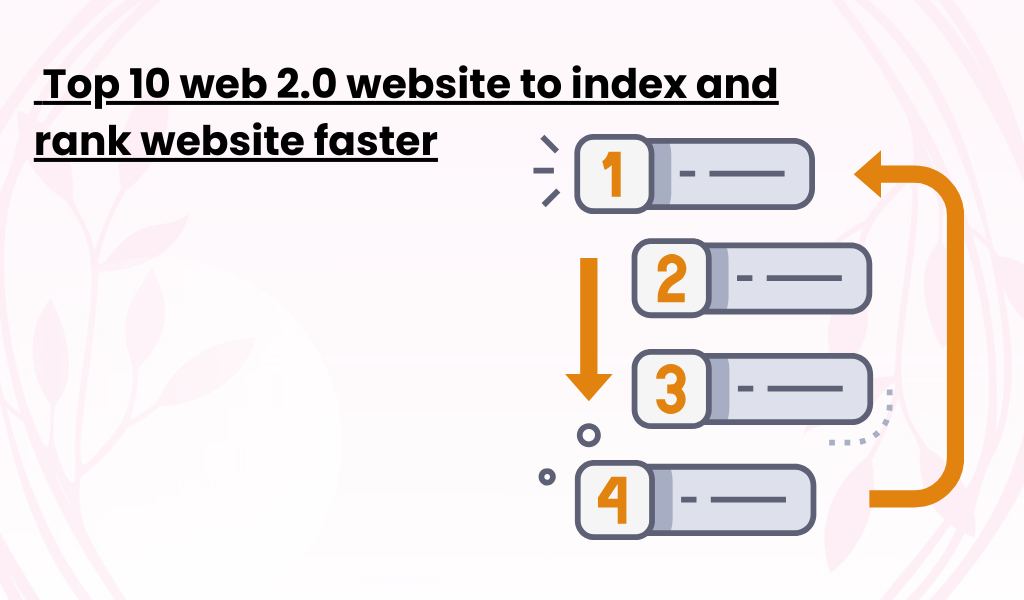 Top 10 web 2.0 website to index and rank website faster